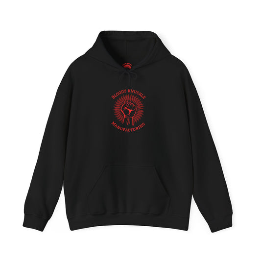 “Bloody Knuckle Manufacturing” Unisex Hooded Sweatshirt